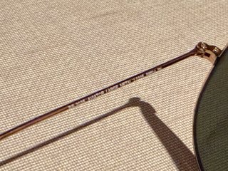 Gafas de Sol Ray-Ban Aviator Doradas y Verdes