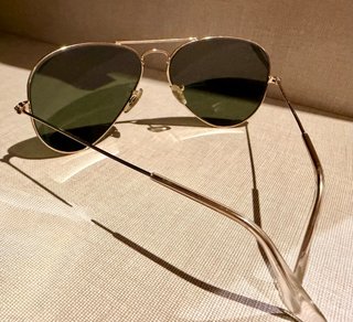 Gafas de Sol Ray-Ban Aviator Doradas y Verdes
