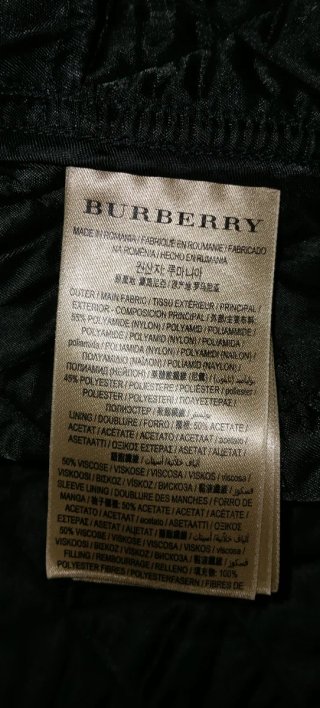 Chaqueta Burberry Negra
