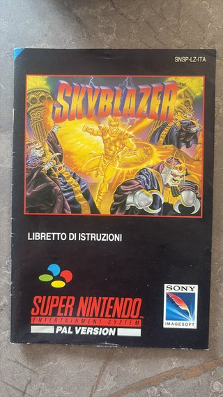 Skyblazer Super Nintendo SNES PAL ITA CIB