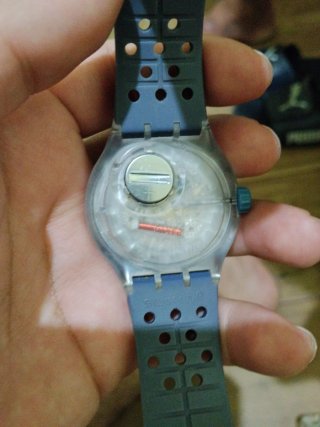 Swatch Flow Through SUUK403 Reloj Azul/Verde