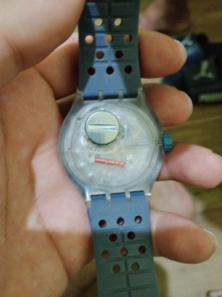 Swatch Flow Through SUUK403 Reloj Azul/Verde