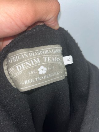 Sudadera Negra Denim Tears Estampada