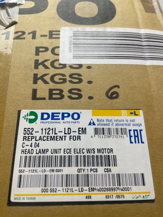 Faro Delantero Depo Citroën C4 Izquierdo