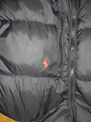 Abrigo Ralph Lauren Negro con Capucha