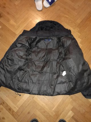 Abrigo Ralph Lauren Negro con Capucha