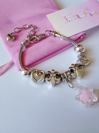 Pulsera de Acero con Dijes