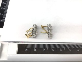 pendientes oro 18k con piedra