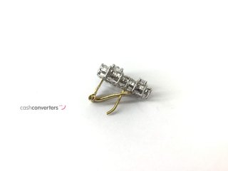pendientes oro 18k con piedra