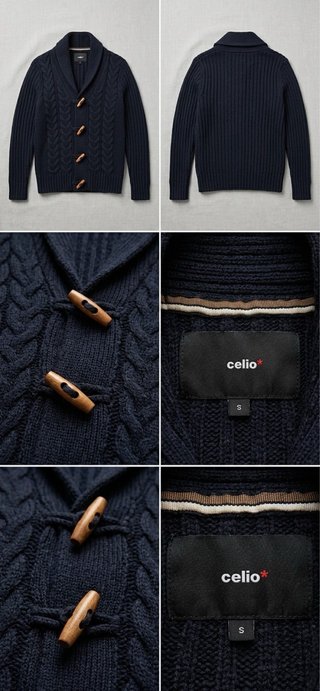 Cárdigan Celio Azul Talla S