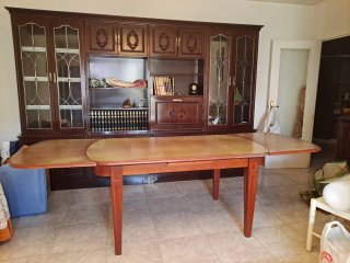 Mesa comedor extensible y 6 sillas