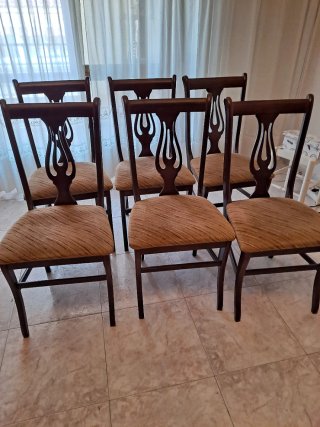 Mesa comedor extensible y 6 sillas