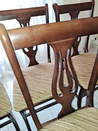 Mesa comedor extensible y 6 sillas