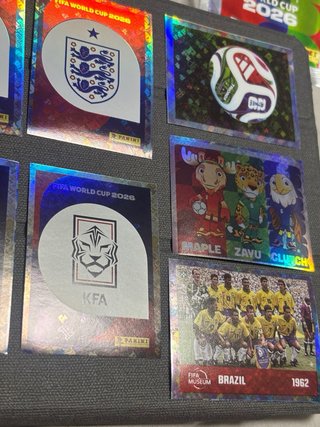 Pack 9 Cromos Panini Mundial 2026 Holográficos
