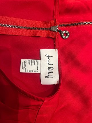 Vestido rojo manga larga