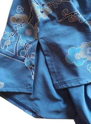 Camiseta azul floral talla XL