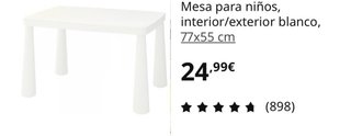 Mesa infantil MAMMUT blanca