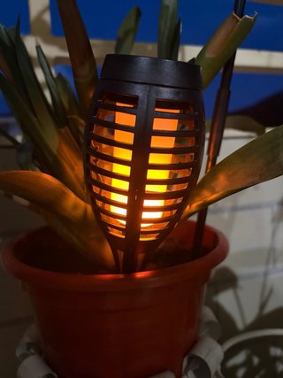 6 Luces Solares Jardín Llama Exterior