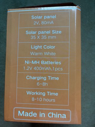 6 Luces Solares Jardín Llama Exterior