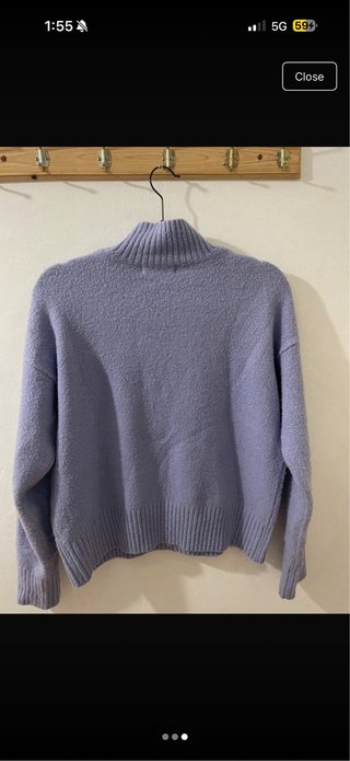 Jersey lila cuello alto
