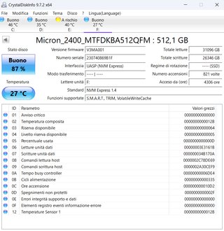 SSD 512GB M2 Micron 2400 MTFDKBA512QFM Gen 4x4