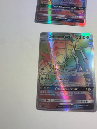 Cartas Pokémon Arcoíris y GX