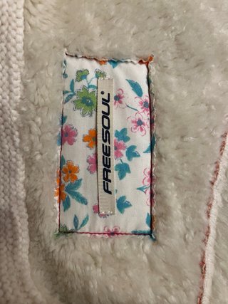 Abrigo Free Soul Rosa y Blanco Talla M