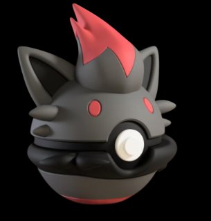 Pokéball de Zorua Impresa en 3D