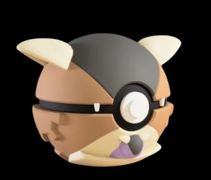 Pokéball de Kangaskhan Impresa en 3D