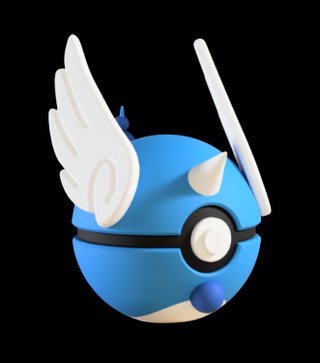 Pokeball de Dragonair Impresa en 3D