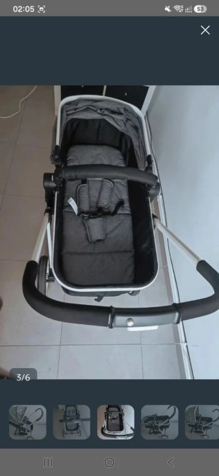 Carrito Bebé 2 en 1: Capazo + Silla