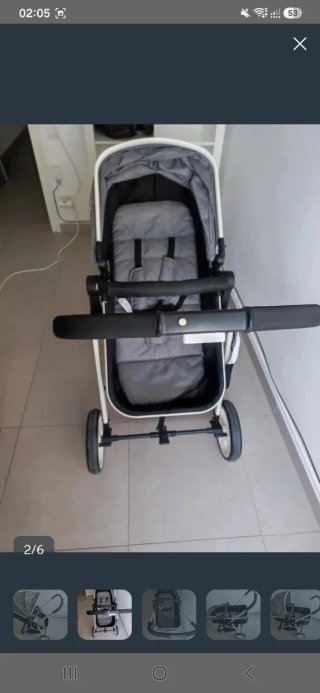 Carrito Bebé 2 en 1: Capazo + Silla