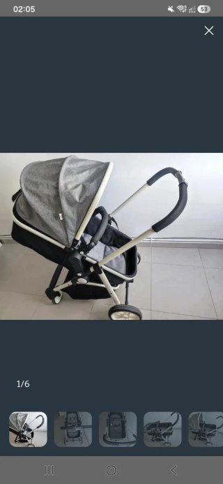 Carrito Bebé 2 en 1: Capazo + Silla