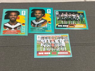 Lote 4 cromos Panini Mundial Alemania Marruecos