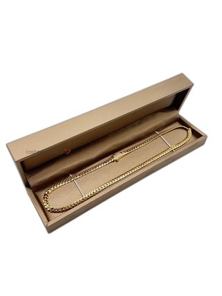 cadena oro 18k con circonita 23cm