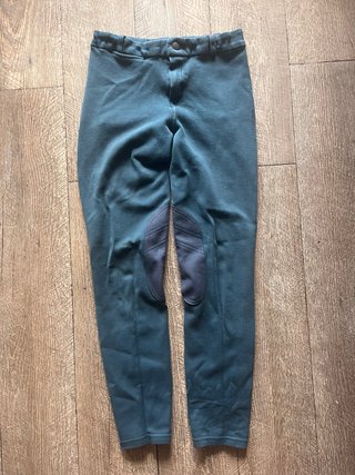 Pantalones de equitación Fouganza verde oscuro