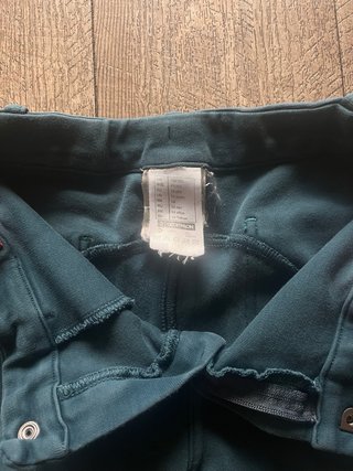 Pantalones de equitación Fouganza verde oscuro