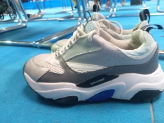 Zapatillas Dior Hombre Plata/Blanco Talla 39