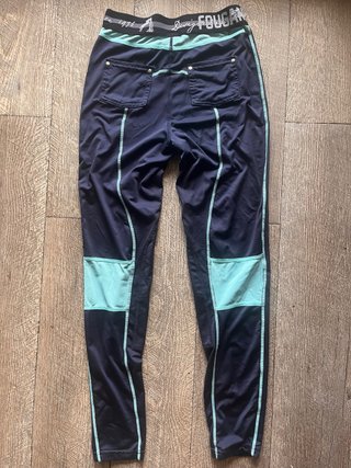 Pantalones equitación Fouganza azul y turquesa