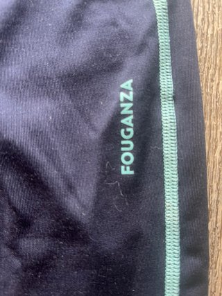 Pantalones equitación Fouganza azul y turquesa