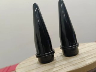 Dilatadores cónicos negros 20mm dilataciones