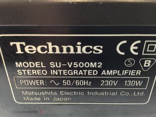 amplificador hifi technics su-v500m2