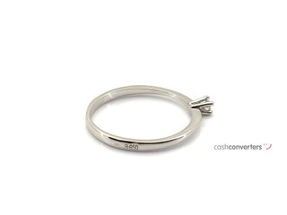 anillo oro 18k con piedra con diamante