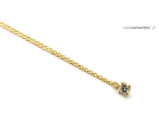 colgante oro 18k con piedra con diamante