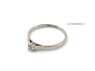 sortija oro 18k con piedra con diamante