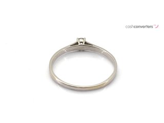 sortija oro 18k con piedra con diamante