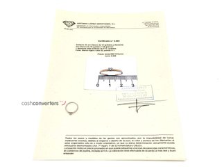 sortija oro 18k con piedra con diamante