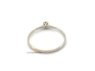 sortija oro 18k con piedra con diamante