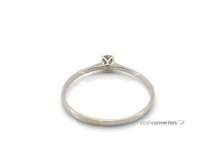 sortija oro 18k con piedra con diamante