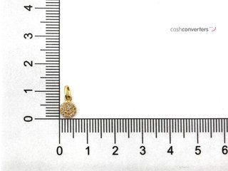 colgante oro 18k con piedra con diamante